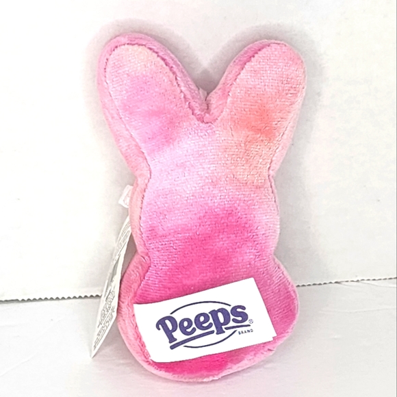 🐣 Peep Clip 🐰 Pink Tie Dye Bunny Peep Backpack Clip ☆》NWT《☆ - Picture 2 of 3